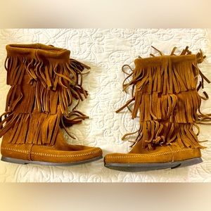 Minnetonka Fringe Boots